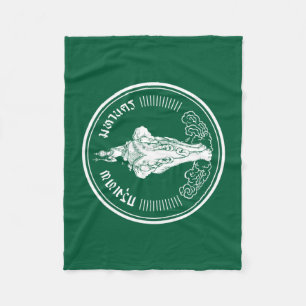 Vlag van Bangkok, Thailand Fleece Blanket Deken
