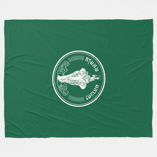 Vlag van Bangkok, Thailand Fleece Deken (Voorkant (Horizontaal))