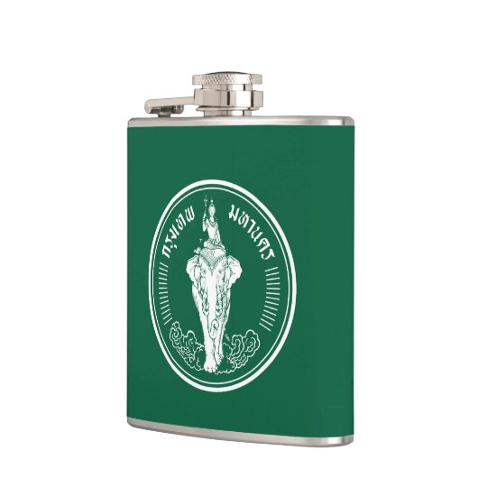 Vlag van Bangkok, Thailand Hip Flask Heupfles (Links)