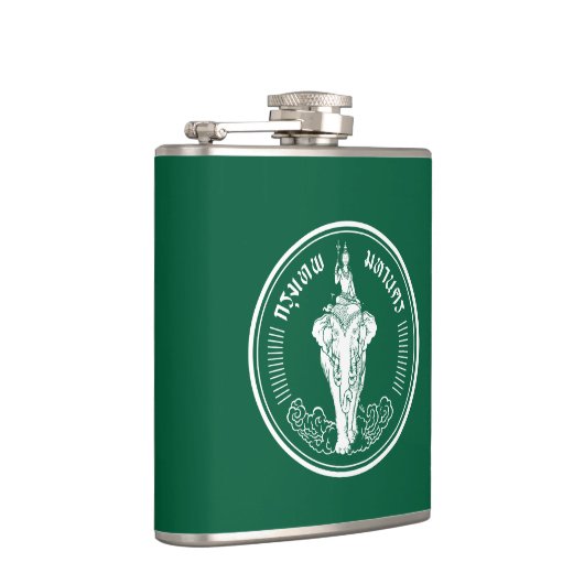 Vlag van Bangkok, Thailand Hip Flask Heupfles (Rechts)