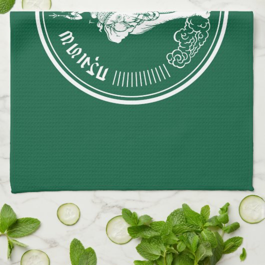 Vlag van Bangkok, Thailand Kitchen Towel Theedoek (Gevouwen)