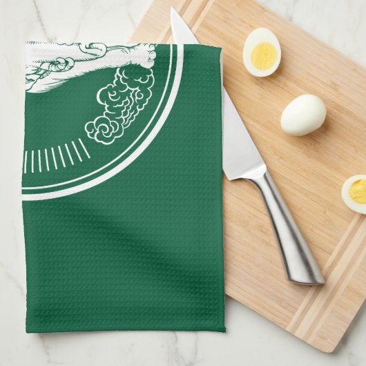 Vlag van Bangkok, Thailand Kitchen Towel Theedoek (Quarter Fold)