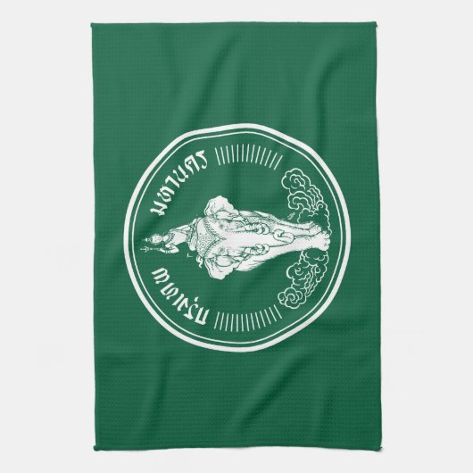Vlag van Bangkok, Thailand Kitchen Towel Theedoek (Verticaal)