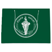 Vlag van Bangkok, Thailand Large Gift Bag Groot Cadeauzakje (Voorkant)