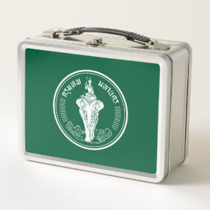 Vlag van Bangkok, Thailand Metaal Lunch Box