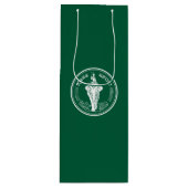 Vlag van Bangkok, Thailand Wine Gift Bag Wijn Cadeautas (Voorkant)