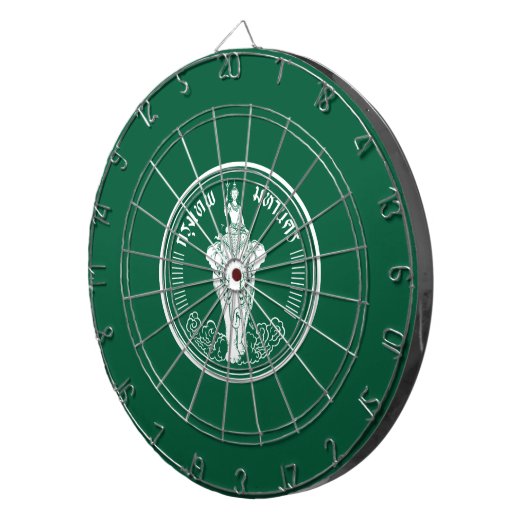 Vlag van Bangkok (Thaise hoofdstad) Dartbord (Voorkant Rechts)