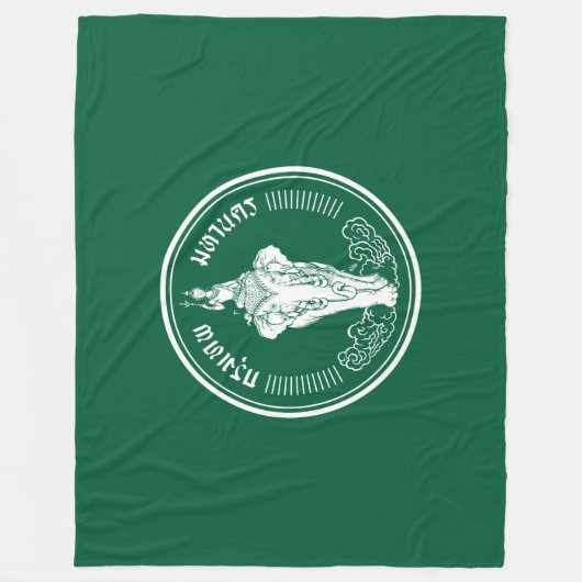 Vlag van Bangkok (Thaise hoofdstad) Fleece Deken (Voorkant)