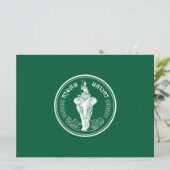 Vlag van Bangkok (Thaise hoofdstad) Kaart (Staand voorkant)