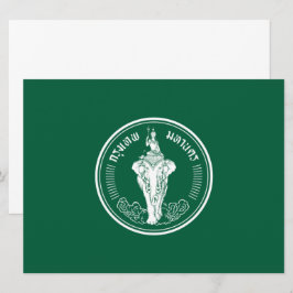Vlag van Bangkok (Thaise hoofdstad) Kaart