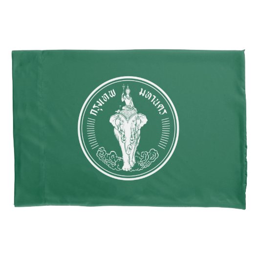 Vlag van Bangkok (Thaise hoofdstad) Kussensloop (Voorkant-Links)