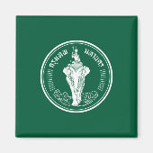 Vlag van Bangkok (Thaise hoofdstad) Magneet (Voorkant)