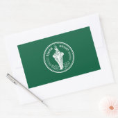 Vlag van Bangkok, Thaise rechthoekige sticker (Envelop)