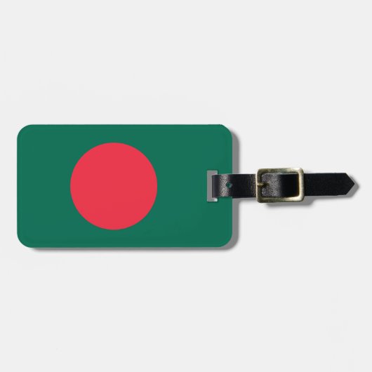 Vlag van Bangladesh Bagagelabel (Voorkant horizontaal)