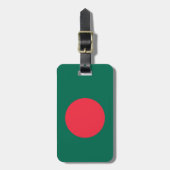 Vlag van Bangladesh Bagagelabel (Voorkant verticaal)