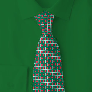 Vlag van Bangladesh Baksteenpatroon Stropdas