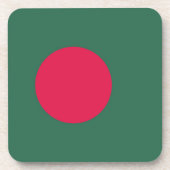 vlag van Bangladesh Bier Onderzetter (Voorkant)
