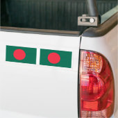 vlag van Bangladesh Bumpersticker (Op Truck)