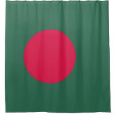 vlag van Bangladesh Douchegordijn (Voorkant)