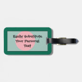 Vlag van Bangladesh Easy ID Personal Bagagelabel (Achterkant horizontaal)
