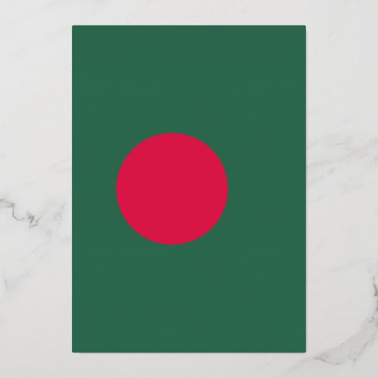 vlag van Bangladesh Folie Uitnodiging (Voorkant)