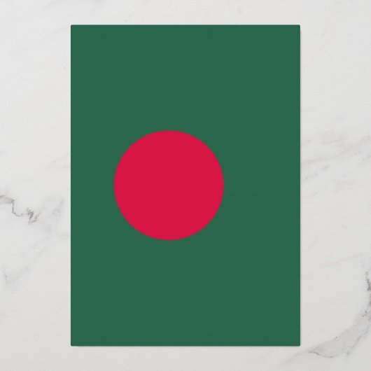 vlag van Bangladesh Folie Uitnodiging (Achterkant)