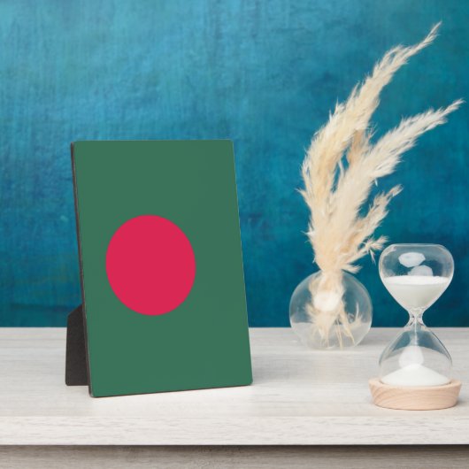 vlag van Bangladesh Fotoplaat (Zijkant)