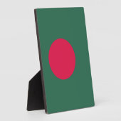 vlag van Bangladesh Fotoplaat (Zijkant)