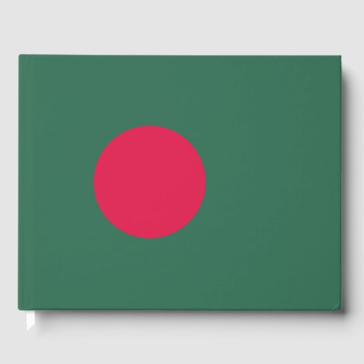 vlag van Bangladesh Gastenboek (Voorkant)