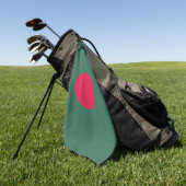 vlag van Bangladesh Golfhanddoek (Groen)