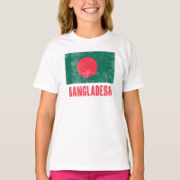 Vlag van Bangladesh "Grunge" uitstraling.