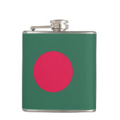 Vlag van Bangladesh Heupfles (Voorkant)