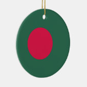vlag van Bangladesh Keramisch Ornament (Rechts)