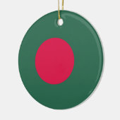 vlag van Bangladesh Keramisch Ornament (Links)