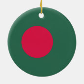 vlag van Bangladesh Keramisch Ornament (Achterkant)