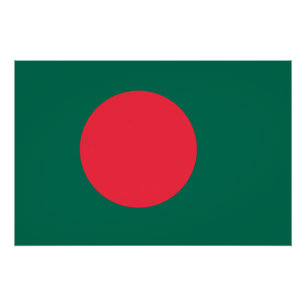 Vlag van Bangladesh Perfect Poster