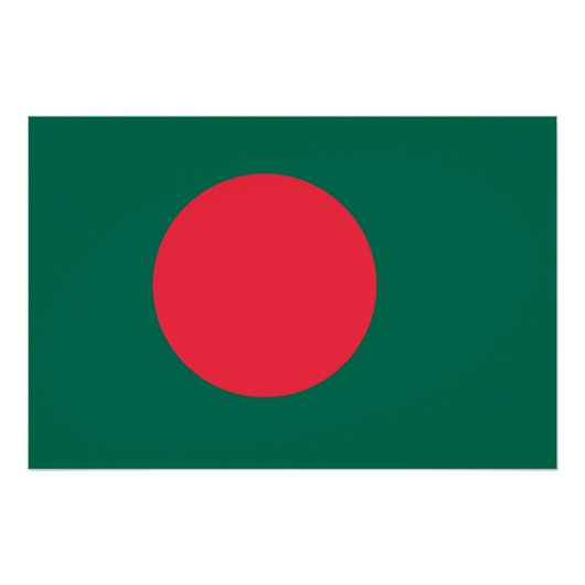 Vlag van Bangladesh Perfect Poster (Voorkant)