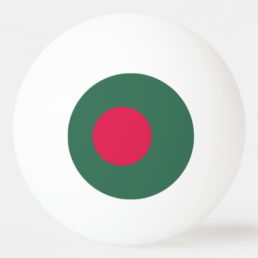 vlag van Bangladesh Pingpongbal (Voorkant)