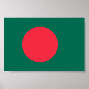 Vlag van Bangladesh Poster