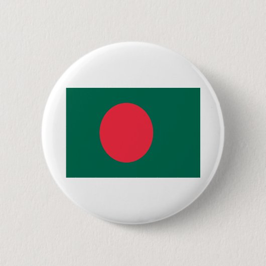 Vlag van Bangladesh Ronde Button 5,7 Cm (Voorkant)
