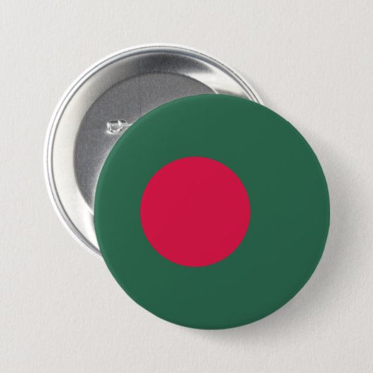 vlag van Bangladesh Ronde Button 7,6 Cm (Voorkant /achterkant)