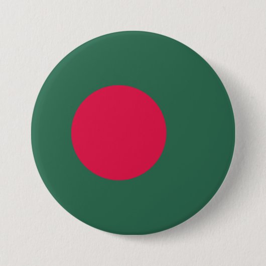 vlag van Bangladesh Ronde Button 7,6 Cm (Voorkant)