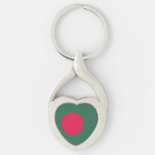 vlag van Bangladesh Sleutelhanger (Voorkant)