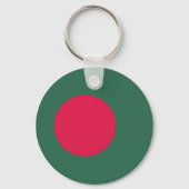 vlag van Bangladesh Sleutelhanger (Achterkant)