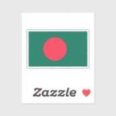 Vlag van Bangladesh Sticker (Vel)
