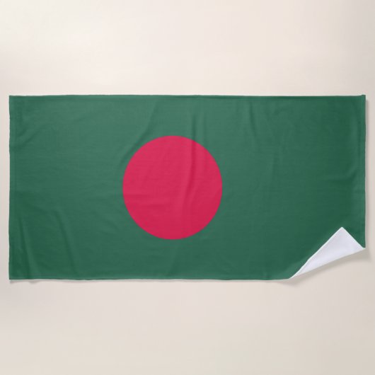 vlag van Bangladesh Strandlaken (Voorkant)