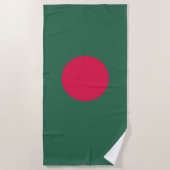 vlag van Bangladesh Strandlaken (Voorkant)