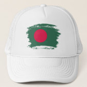 vlag van Bangladesh Trucker Pet (Voorkant)