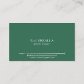 vlag van Bangladesh Visitekaartje (Achterkant)