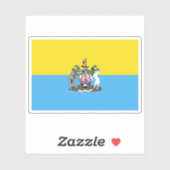 Vlag van Banjul, Republiek Gambia Sticker (Vel)